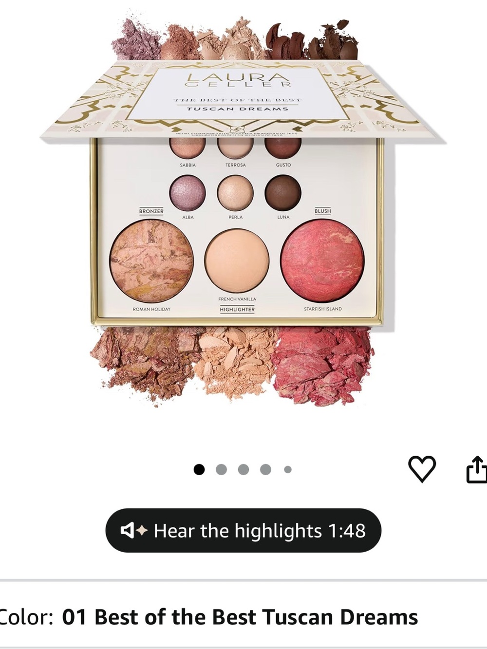 New LAURA GELLER Best of the Best Baked Palette - Tuscan Dreams